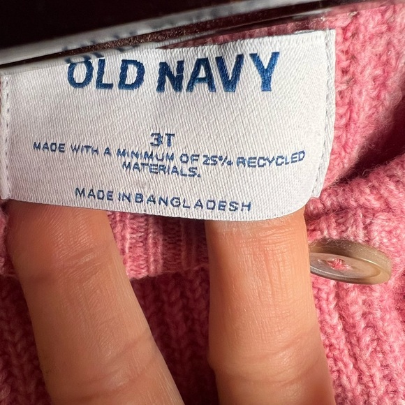 Old Navy girls pink sweater cardigan size 3T - Picture 4 of 5